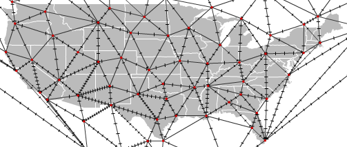 interpolated points for isolining