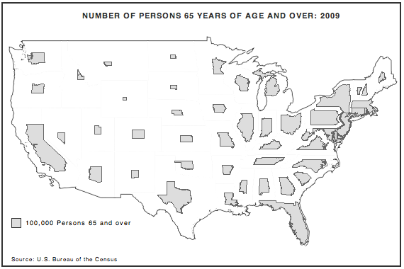 noncontiguous cartogram from Olson redrawn in OpenLayers