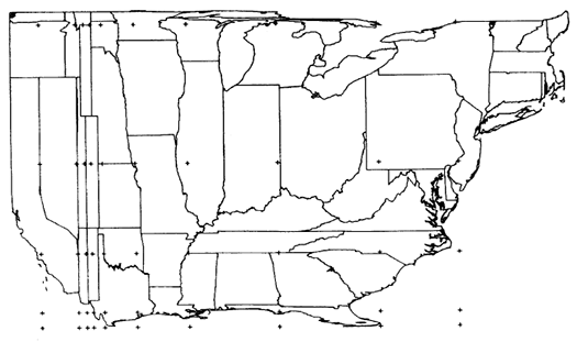 early computer cartogram by Waldo Tobler