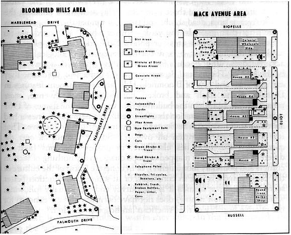 Detroit Geographical Expedition Maps of the Bloomfield Hills and Mack Avenue areas of Detroit